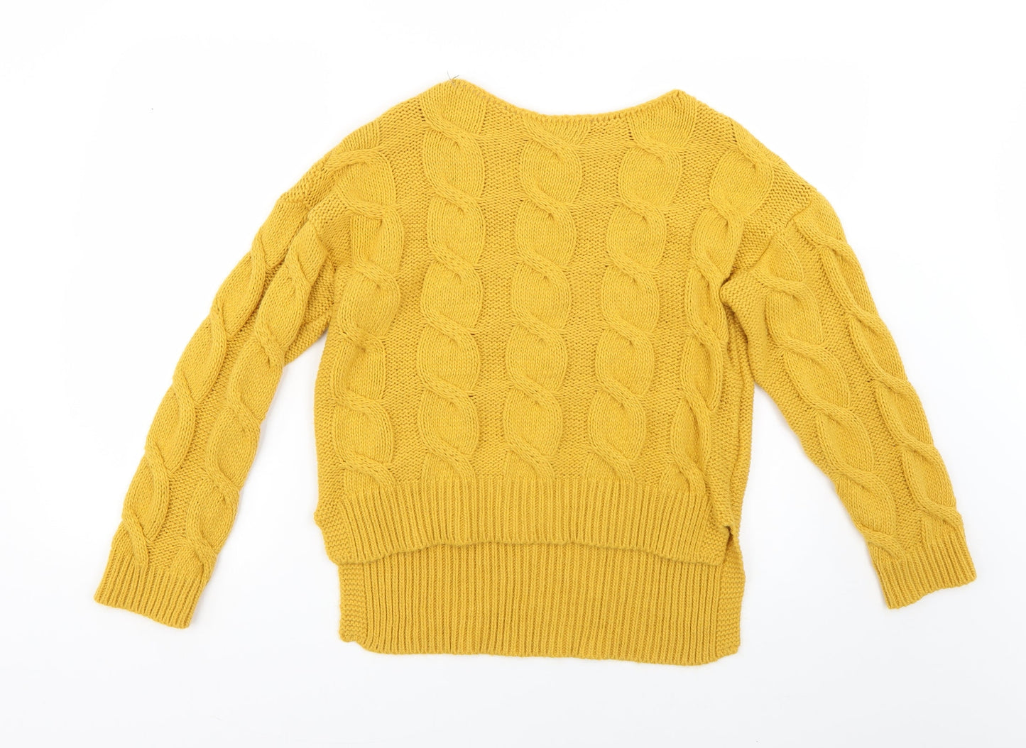Womens UK Size 8 Preworn Orange Pullover Jumper