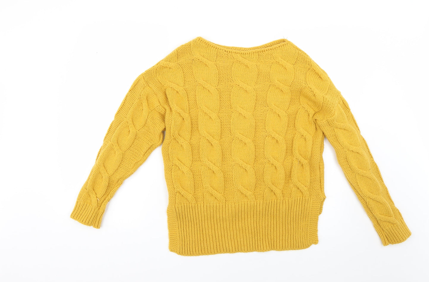 Womens UK Size 8 Preworn Orange Pullover Jumper