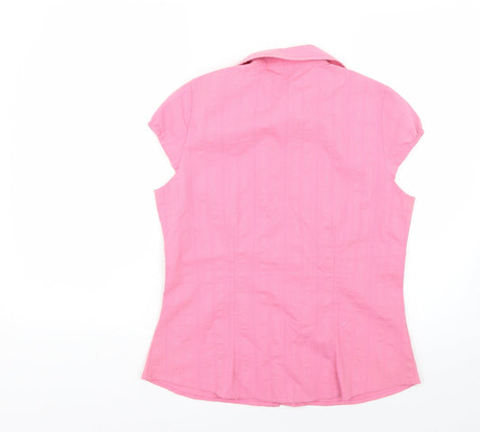 Papaya Womens Pink   Basic Button-Up Size 14
