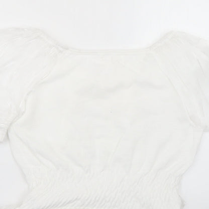 indie+ moi Womens White   Basic Blouse Size 12