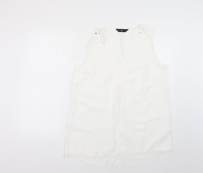 F&F Womens White   Basic Blouse Size 14
