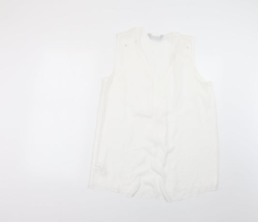 F&F Womens White   Basic Blouse Size 14