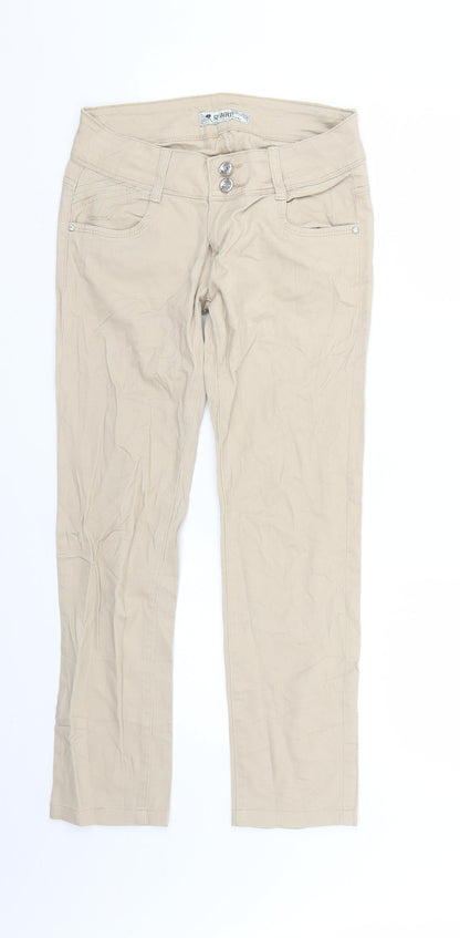 Mens UK Size 26 sunbird Regular Fit Chino Beige Trousers