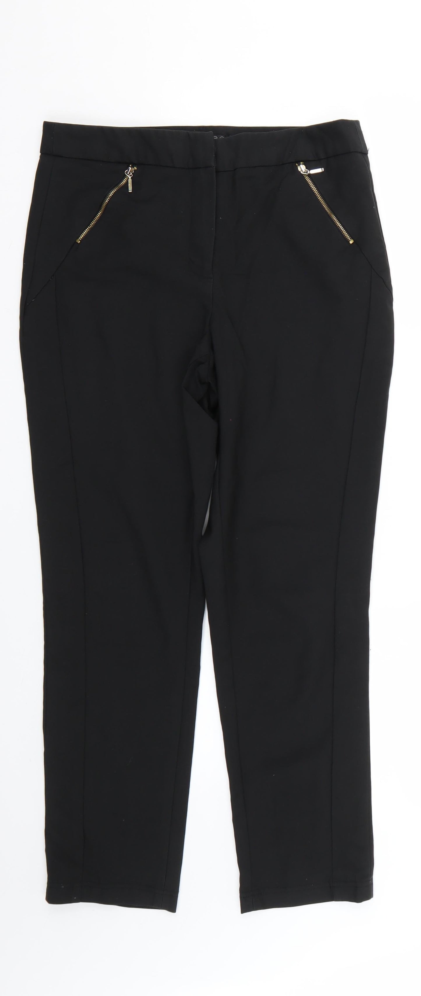 Womens UK Size 12 Atmosphere Regular Fit  Black Trousers