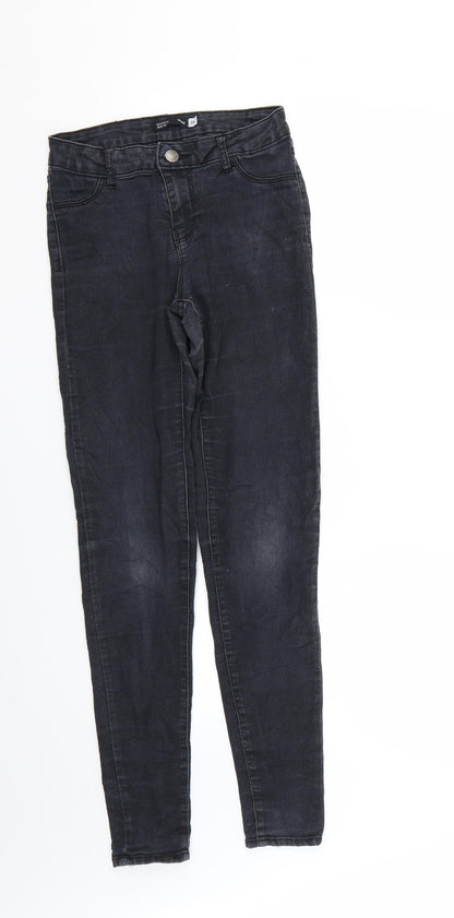 Womens UK Size 10 sinsay Regular Fit Skinny Black Jeans