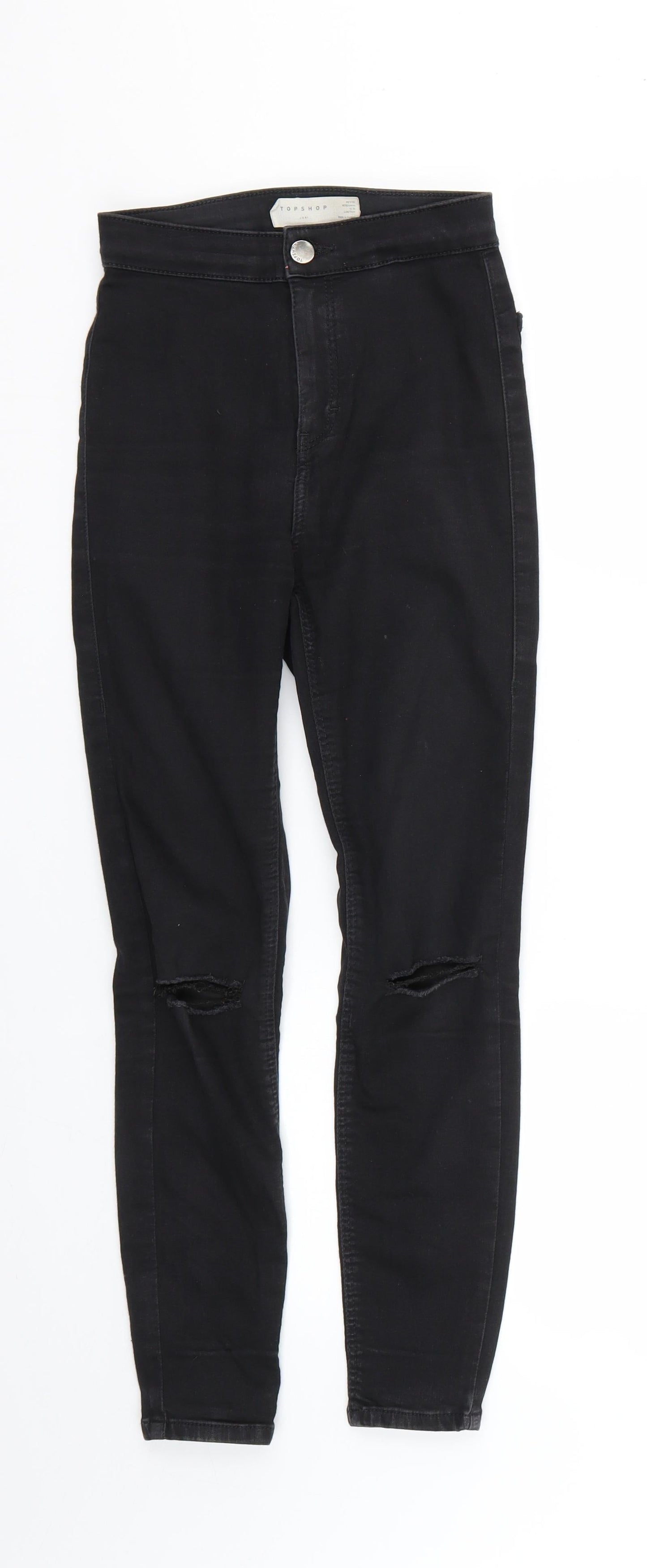 Mens UK Size 25 in Topshop Regular Fit Skinny Black Jeans