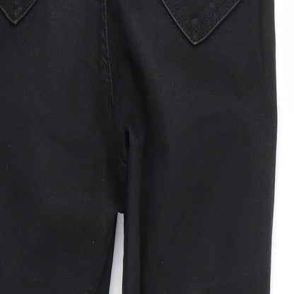 Mens UK Size 25 in Topshop Regular Fit Skinny Black Jeans