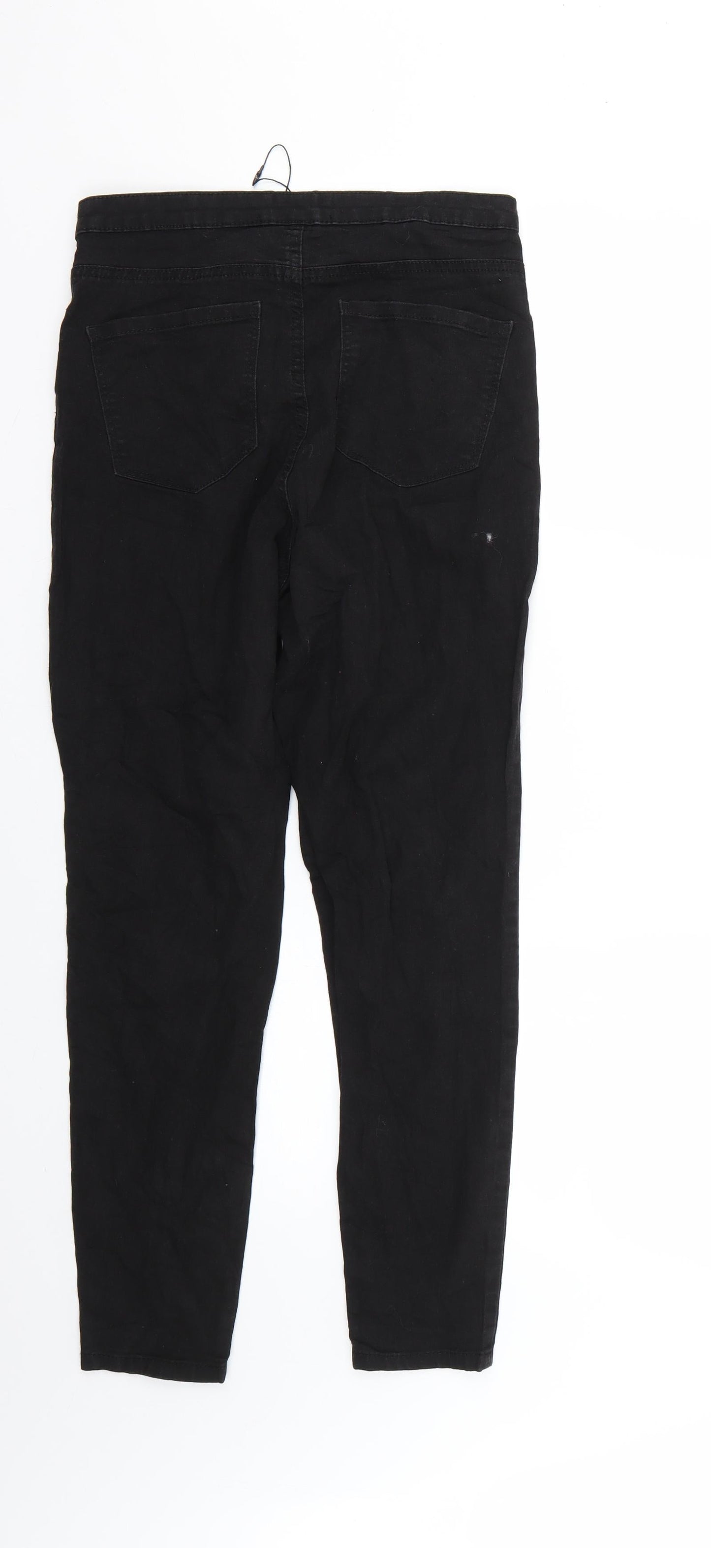 Denim & Co. Womens Black   Skinny Jeans Size 12 L28 in