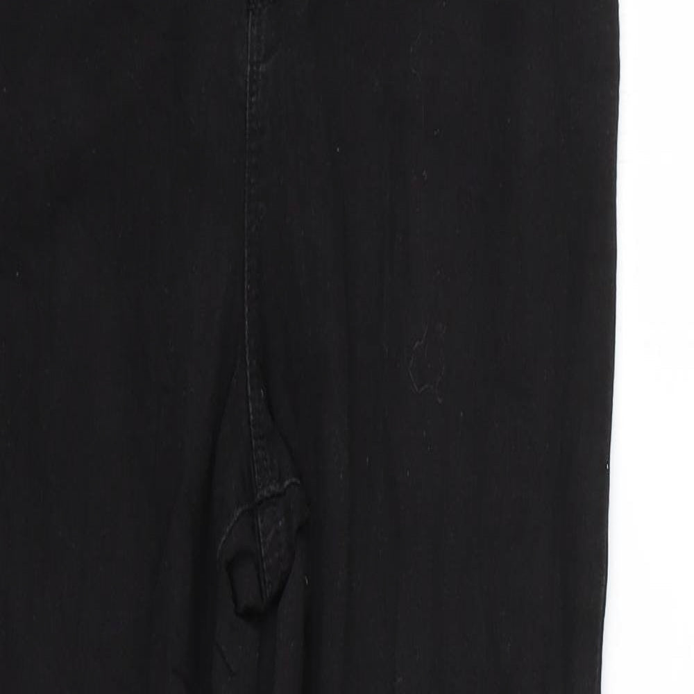 Denim & Co. Womens Black   Skinny Jeans Size 12 L28 in