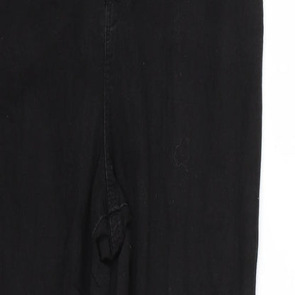 Denim & Co. Womens Black   Skinny Jeans Size 12 L28 in