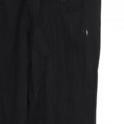 Denim & Co. Womens Black   Skinny Jeans Size 12 L28 in