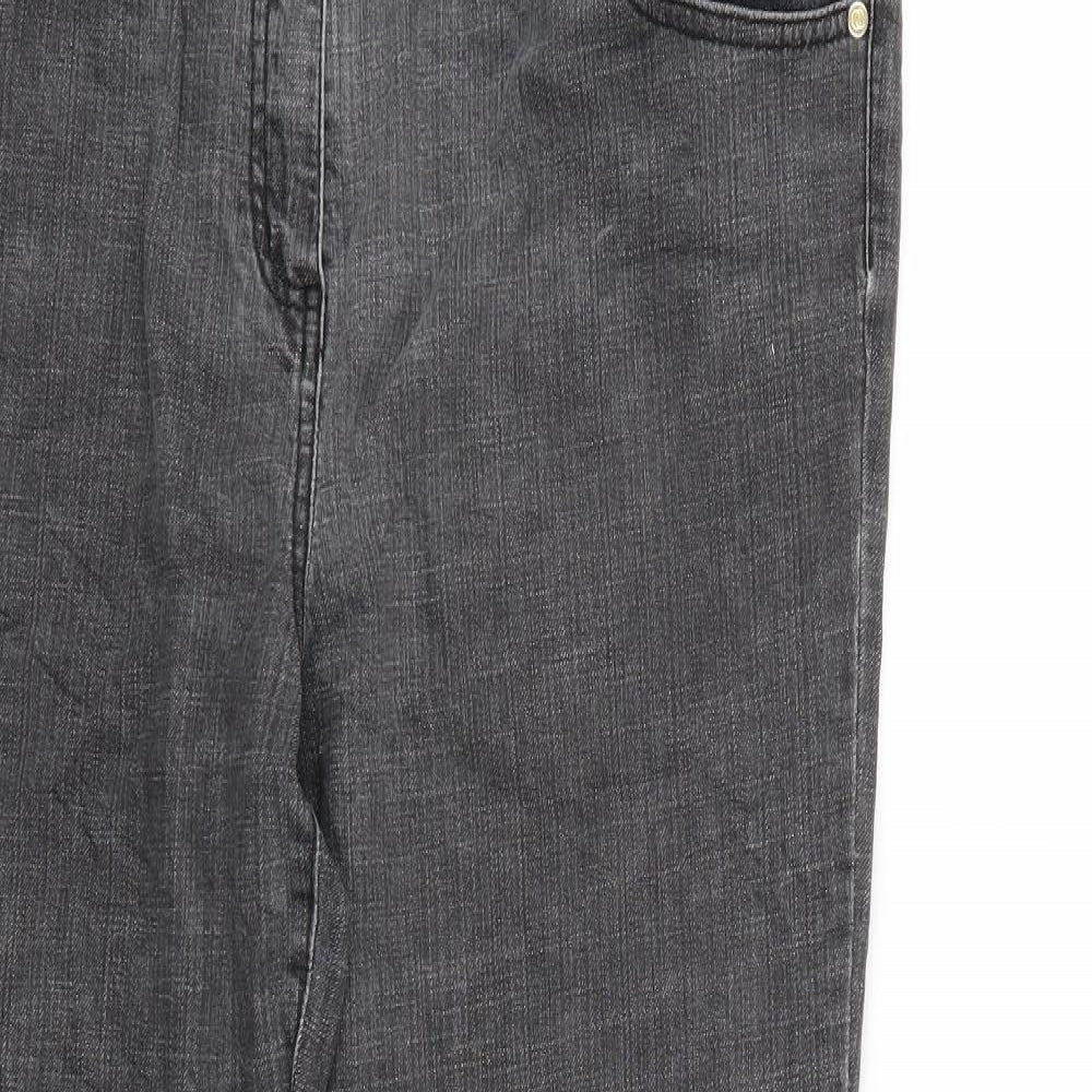 cc Womens Grey   Straight Jeans Size 16 L30 in
