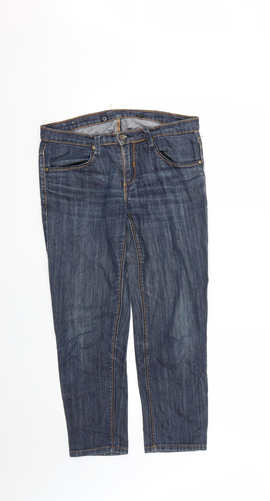 Mens UK Size 30 Preworn Regular Fit Skinny Blue Jeans