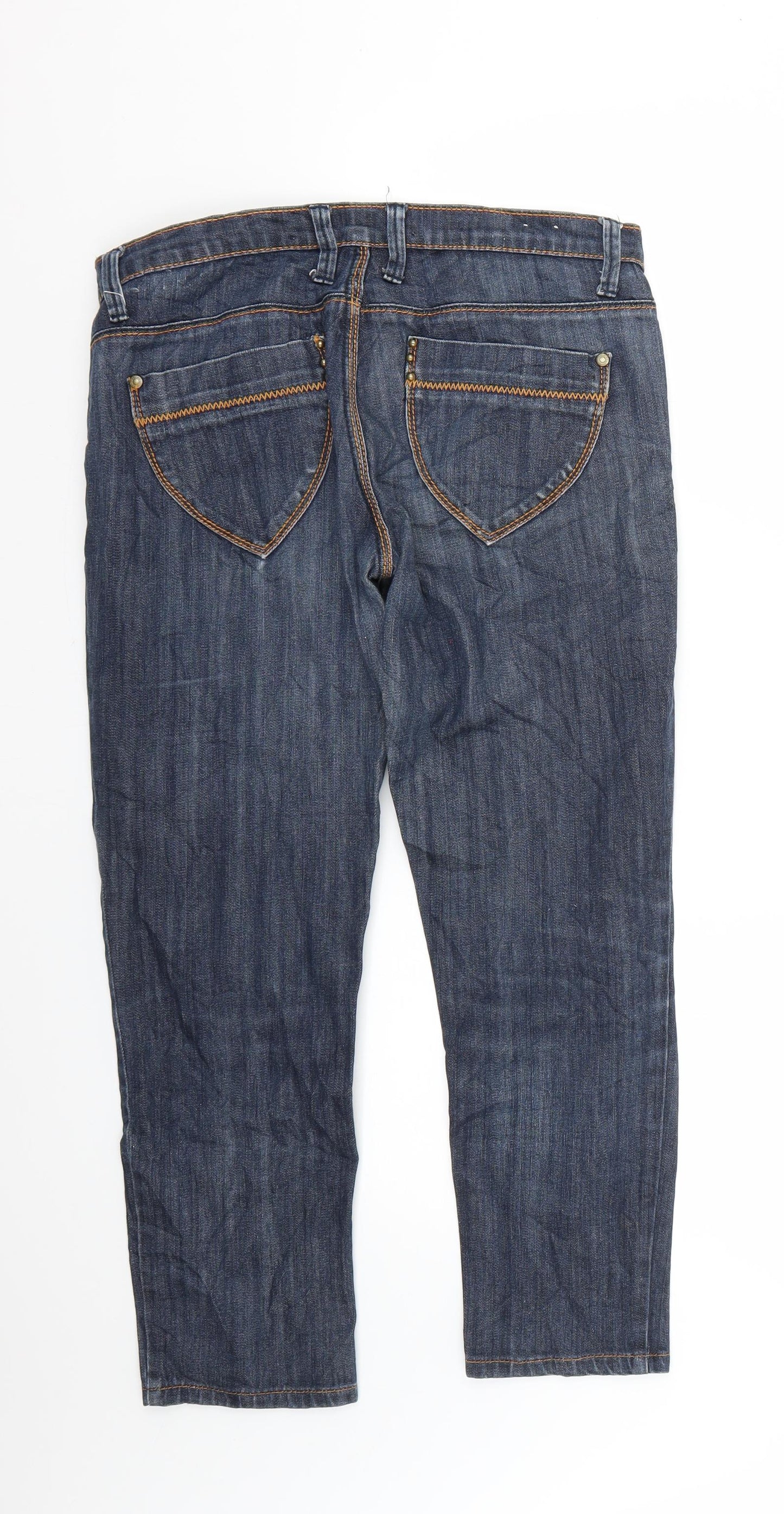 Mens UK Size 30 Preworn Regular Fit Skinny Blue Jeans