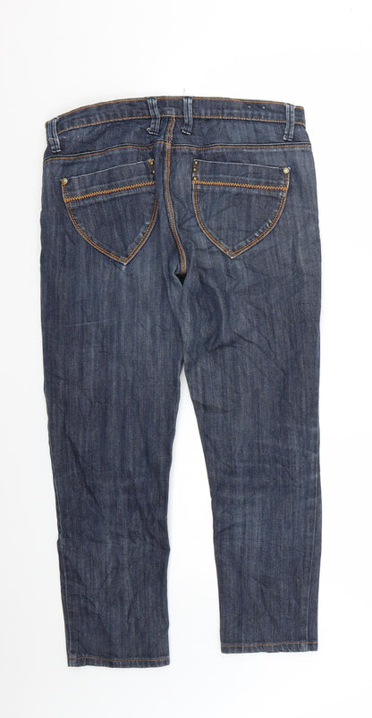 Mens UK Size 30 Preworn Regular Fit Skinny Blue Jeans