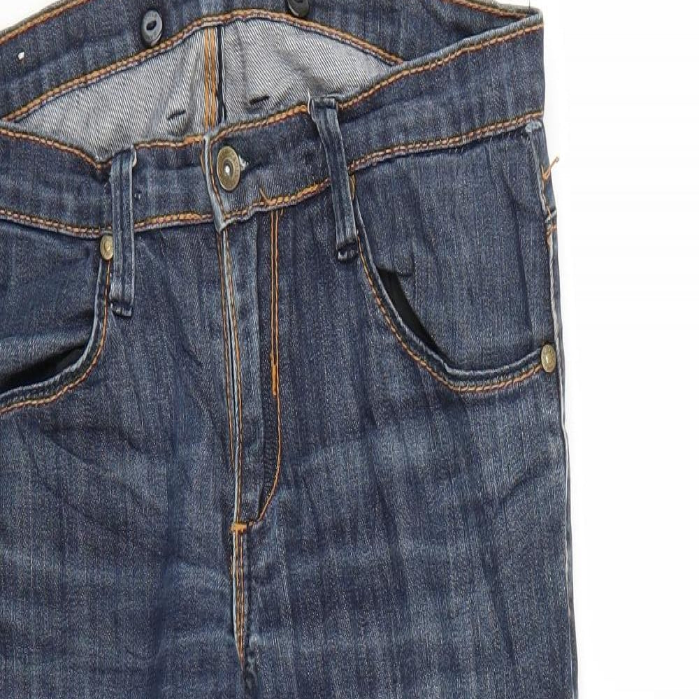 Mens UK Size 30 Preworn Regular Fit Skinny Blue Jeans
