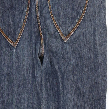 Mens UK Size 30 Preworn Regular Fit Skinny Blue Jeans