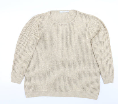 Womens UK Size XL Isle Gold Pullover Jumper