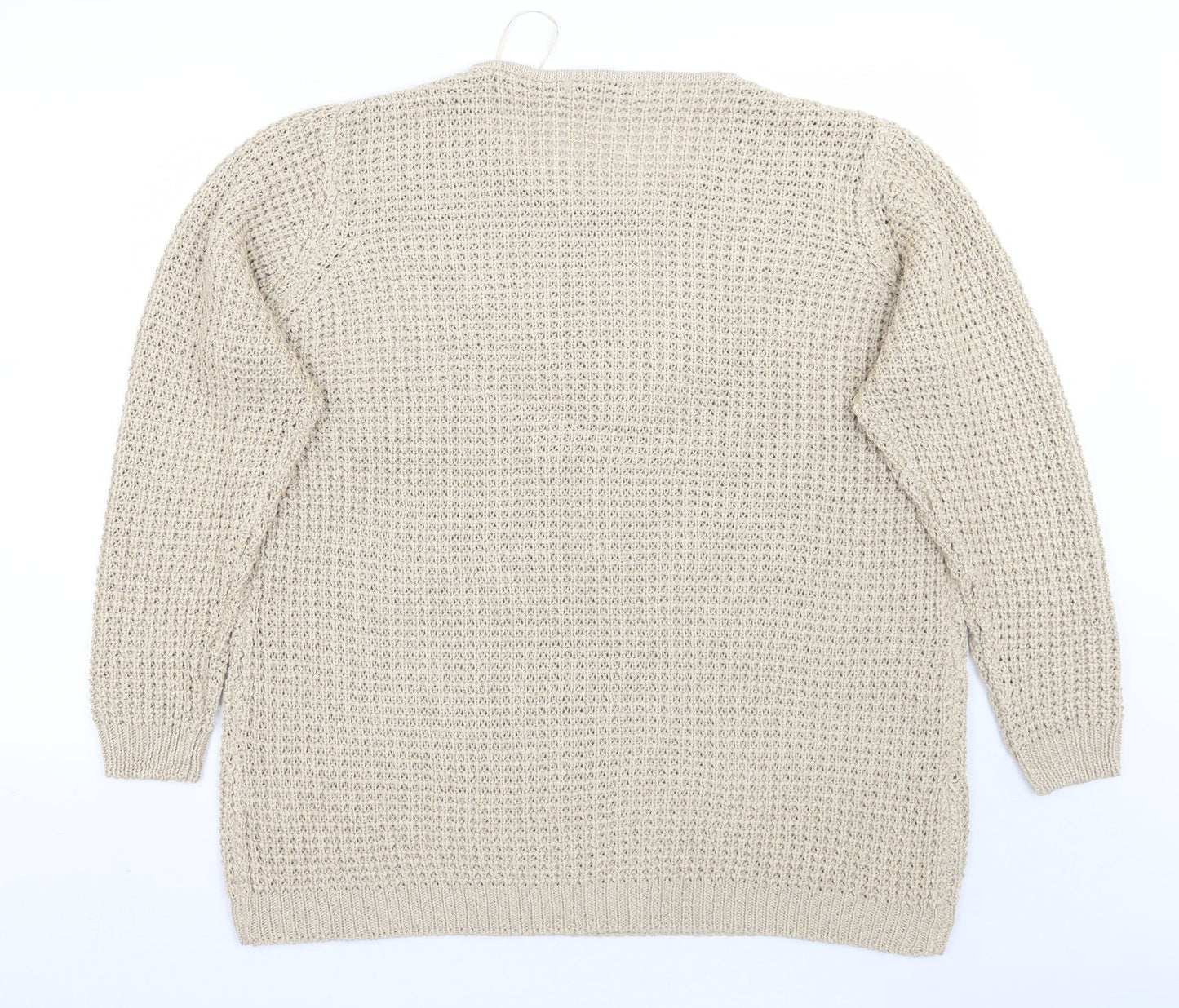 Womens UK Size XL Isle Gold Pullover Jumper