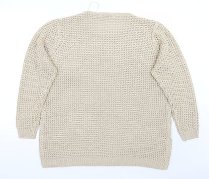 Womens UK Size XL Isle Gold Pullover Jumper
