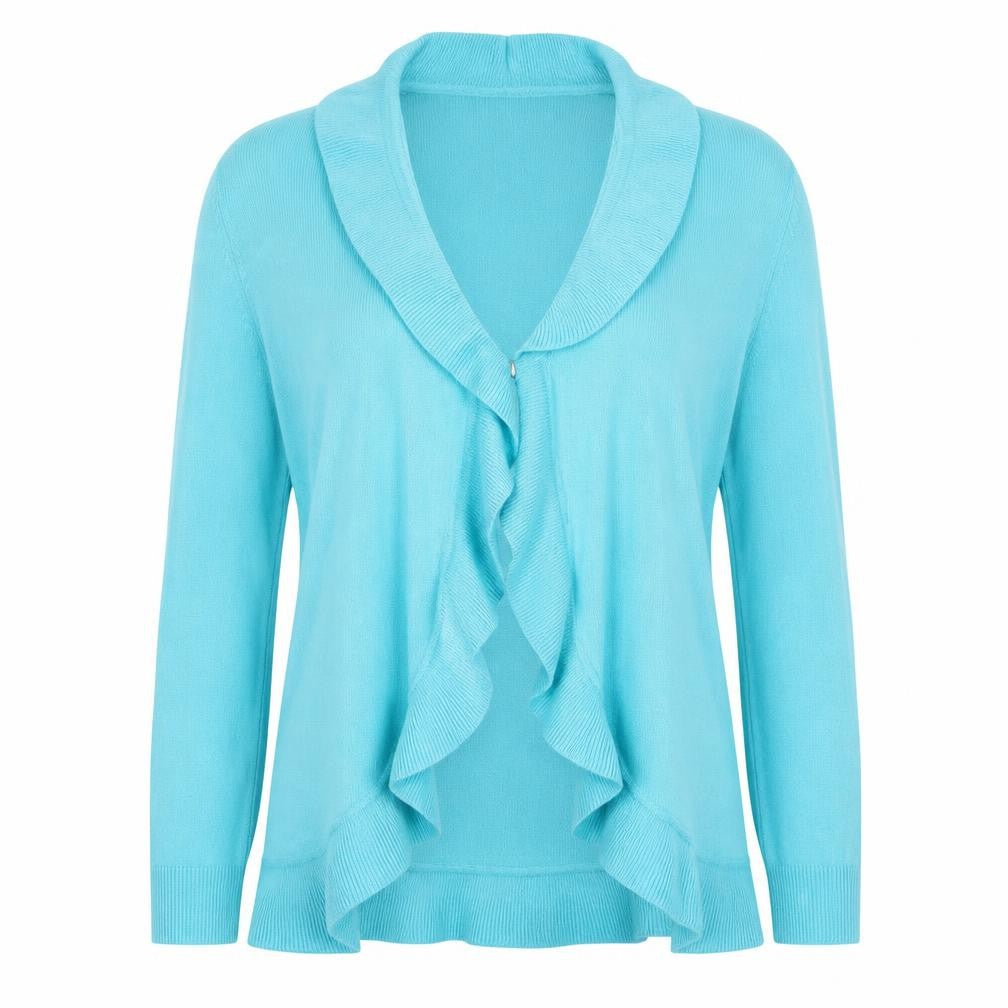 Womens UK Size 2XL Sarah Hamilton Blue Cardigan Jumper