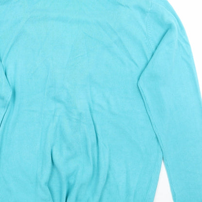 Womens UK Size 2XL Sarah Hamilton Blue Cardigan Jumper