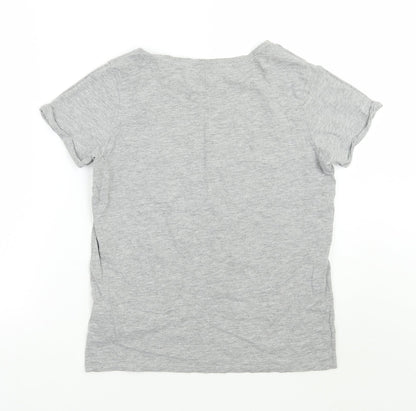 Womens UK Size S Lefties Grey Basic T-Shirt