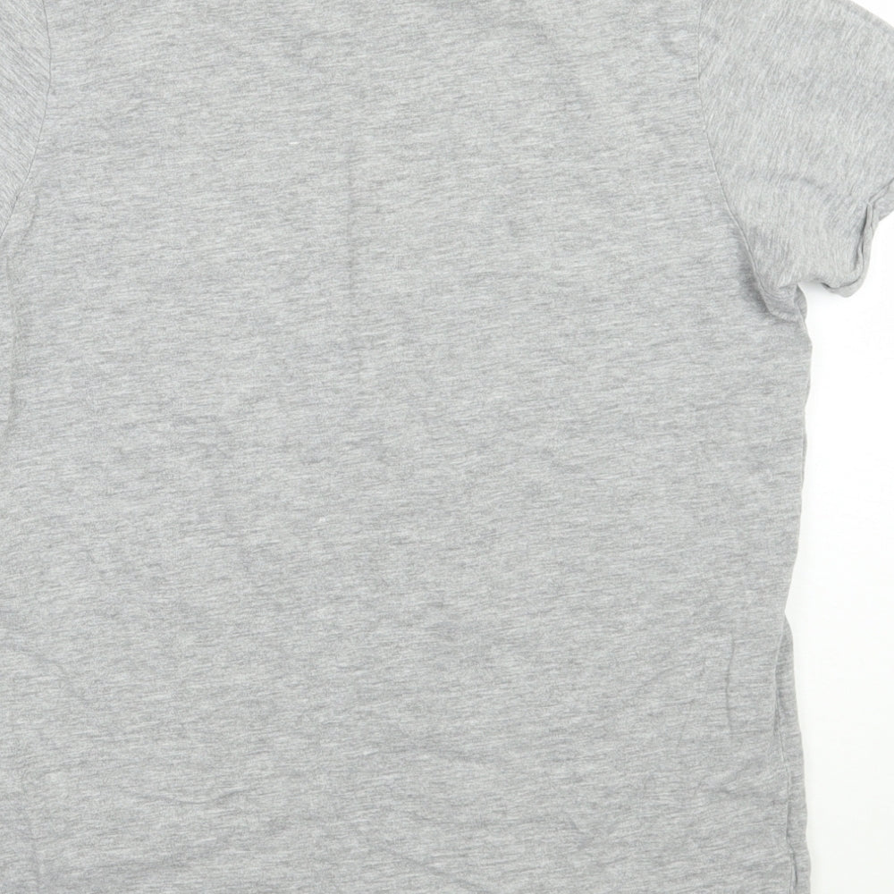 Womens UK Size S Lefties Grey Basic T-Shirt