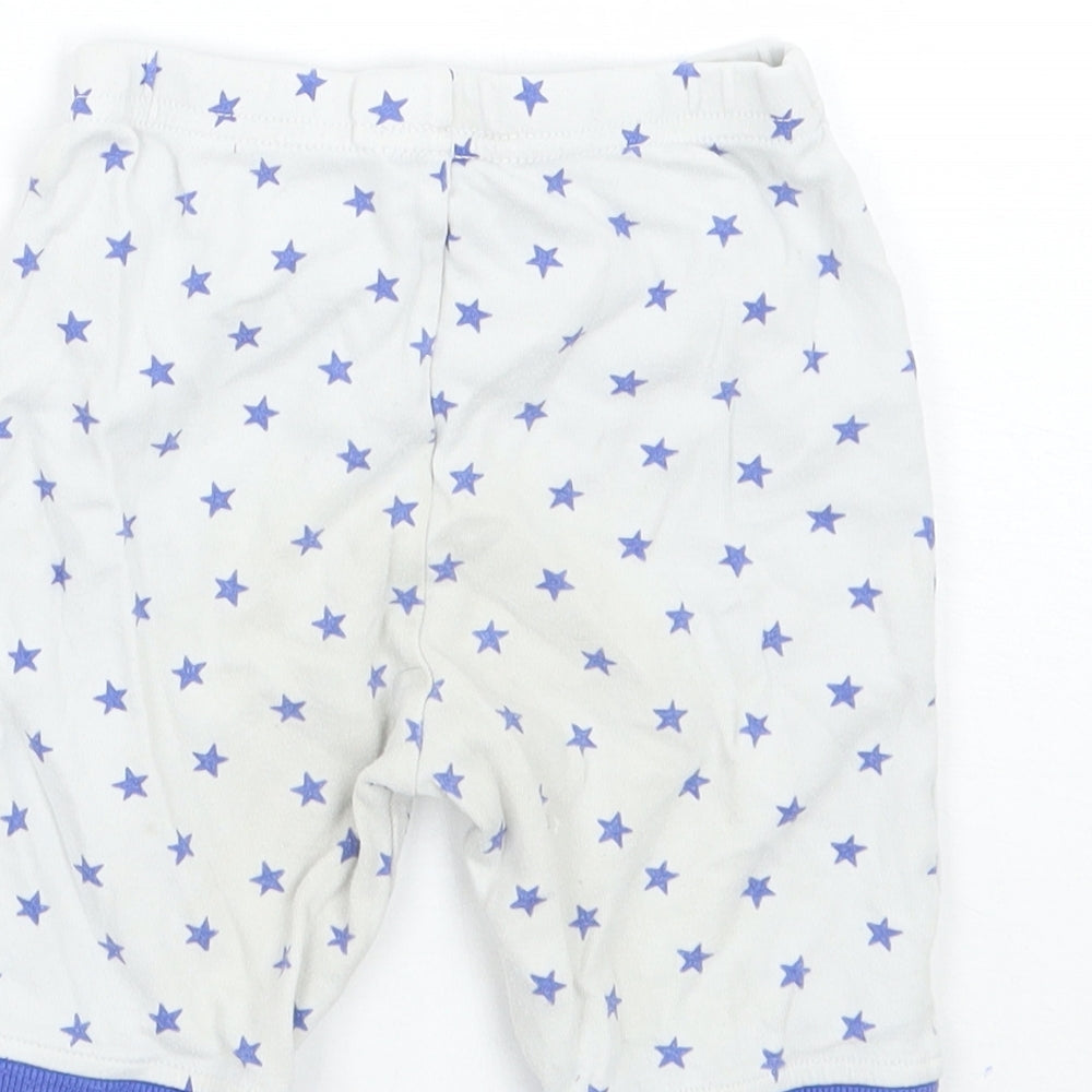 John Lewis Baby White Geometric  Sweatpants Trousers Size 18-24 Months