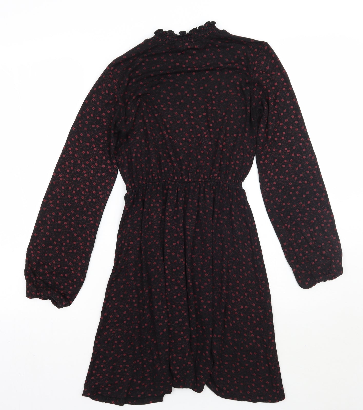 Select Womens Black Floral  A-Line  Size 6