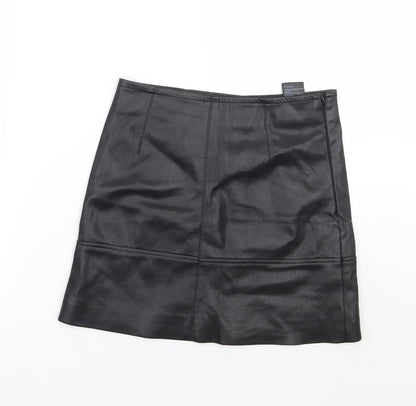 H&M Womens Black   A-Line Skirt Size 8