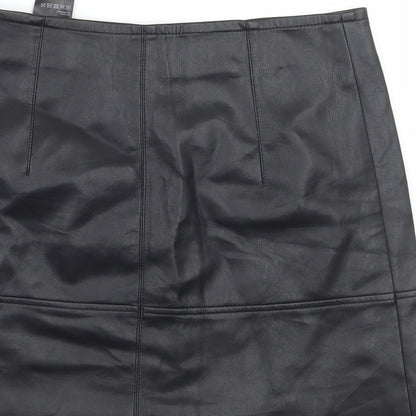 H&M Womens Black   A-Line Skirt Size 8