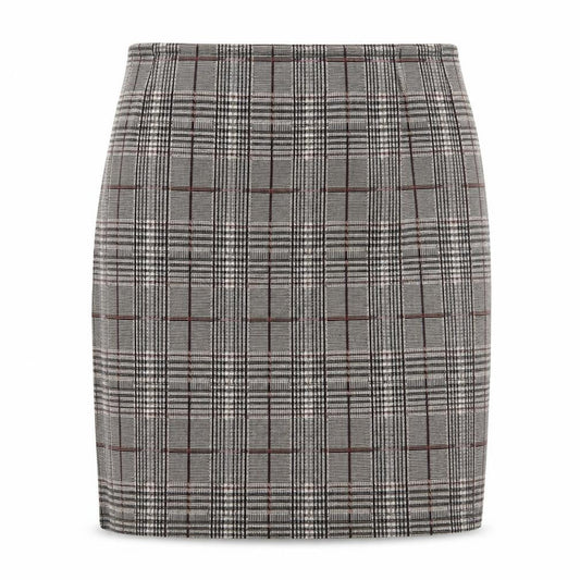 Dorothy Perkins Womens Brown Check  A-Line Skirt Size 8
