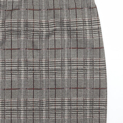 Dorothy Perkins Womens Brown Check  A-Line Skirt Size 8
