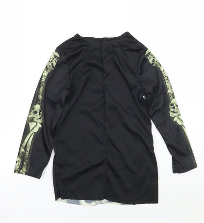 TU Girls Black   Basic T-Shirt Size 5-6 Years