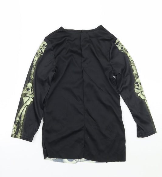 TU Girls Black   Basic T-Shirt Size 5-6 Years