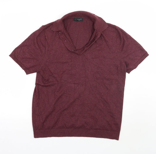 Newlook Mens Red    Polo Size L