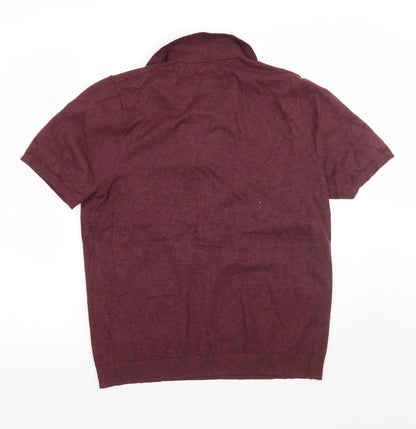 Newlook Mens Red    Polo Size L