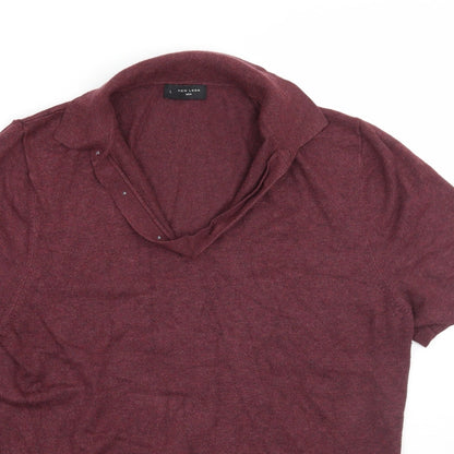 Newlook Mens Red    Polo Size L