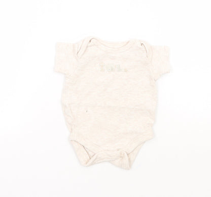 Mothercare Baby Beige Animal Print  Babygrow One-Piece Size Newborn