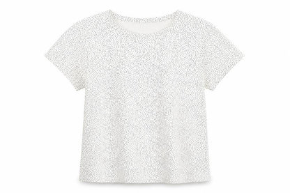 H&M Girls Beige Polka Dot  Basic T-Shirt Size 5 Years