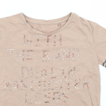 NEXT Girls Brown   Basic T-Shirt Size 8 Years