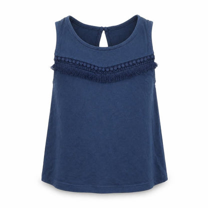TU Girls Blue Striped  Basic Tank Size 8 Years