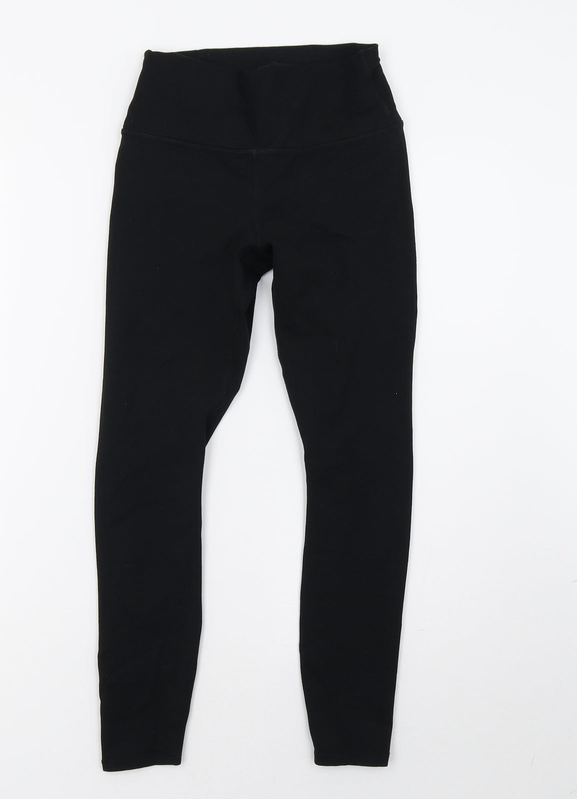 Womens UK Size 6 Preworn  Cropped Black Leggings