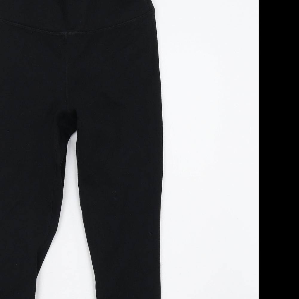 Womens UK Size 6 Preworn  Cropped Black Leggings