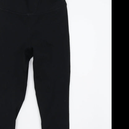 Womens UK Size 6 Preworn  Cropped Black Leggings