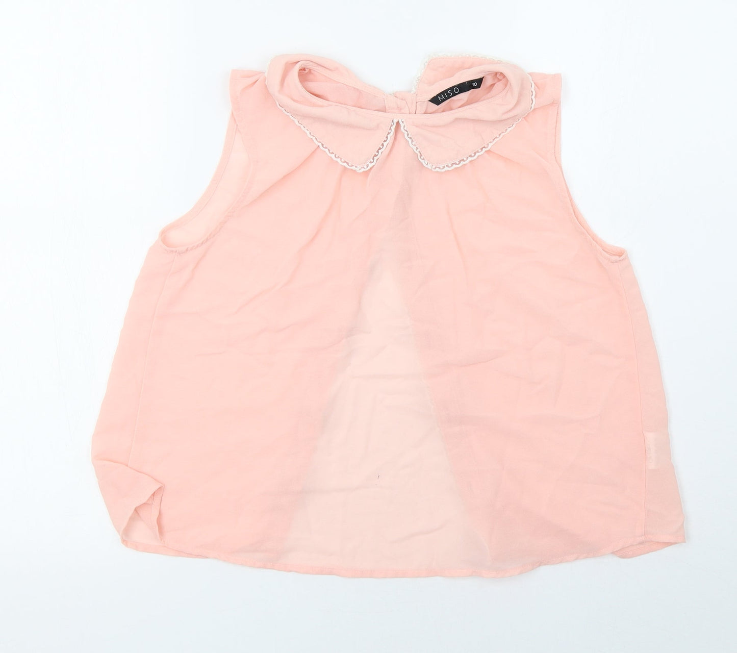 Womens UK Size 10 Miso Pink Basic Tank