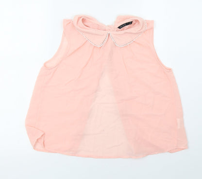Womens UK Size 10 Miso Pink Basic Tank