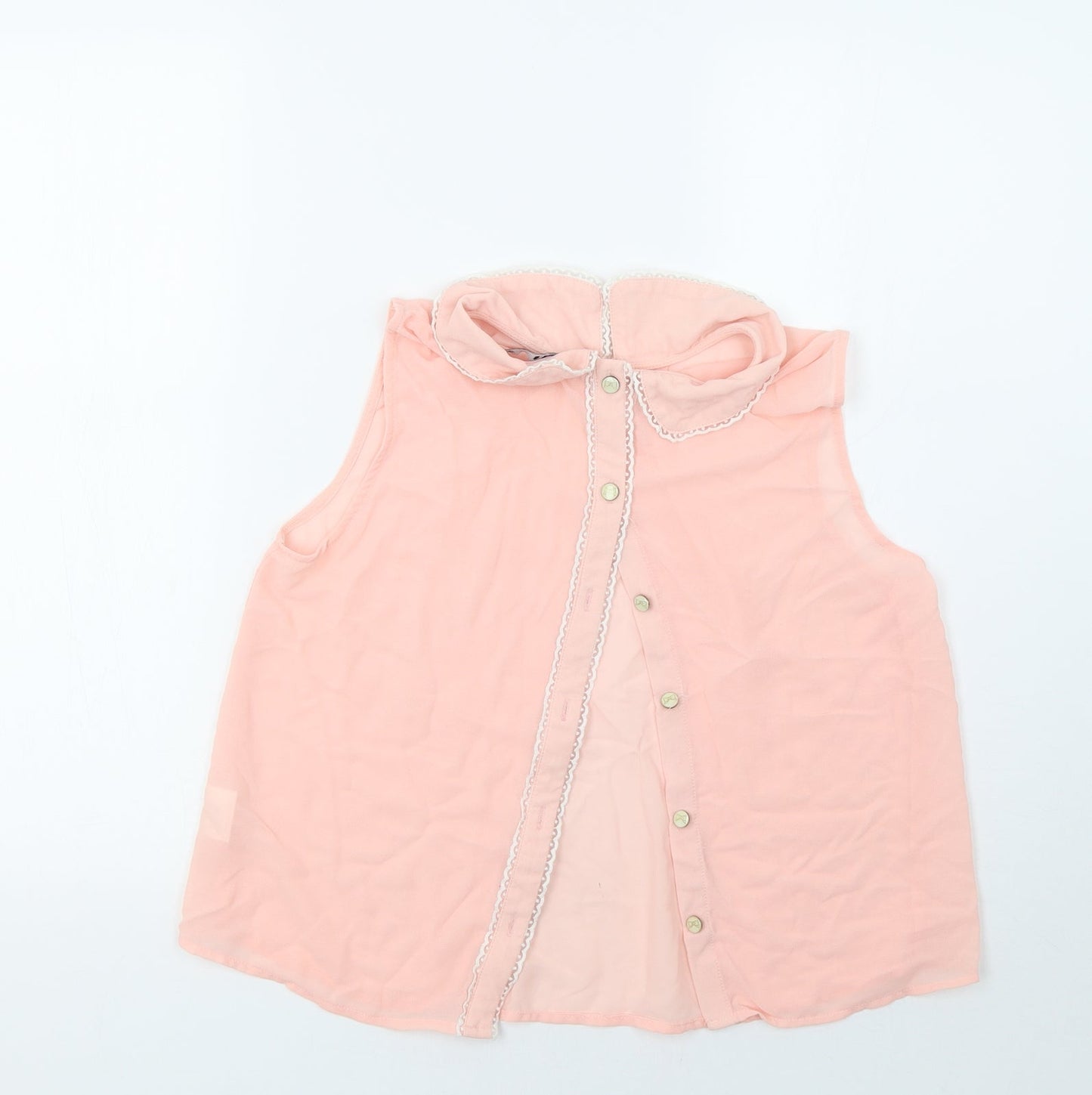 Womens UK Size 10 Miso Pink Basic Tank