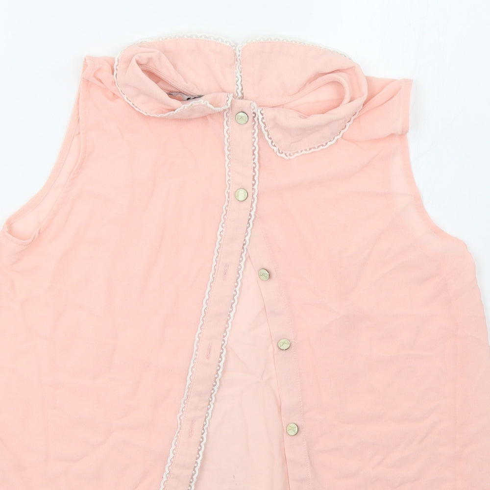Womens UK Size 10 Miso Pink Basic Tank